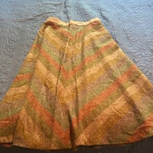 Elegant Multicolor A-Line Skirt